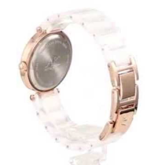 Anne Klein Premium Ceramic Bracelet Watch - Navy | BJ Anne Klein Women\'s Premium Crystal-Accented Ceramic Watch